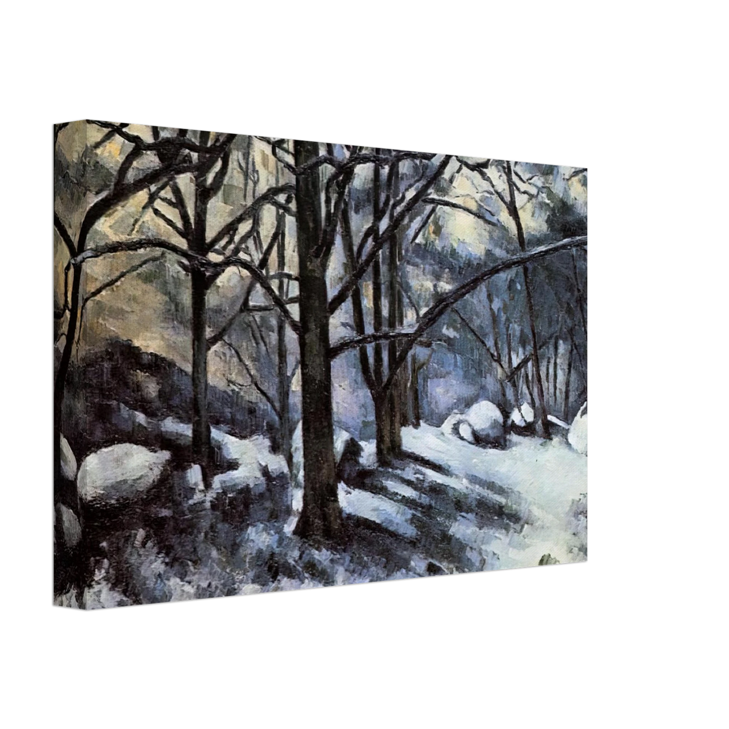 Paul Cezanne - Melting Snow. Fontainbleau Canvas - 70x100 cm / 28x40 inches-canvas