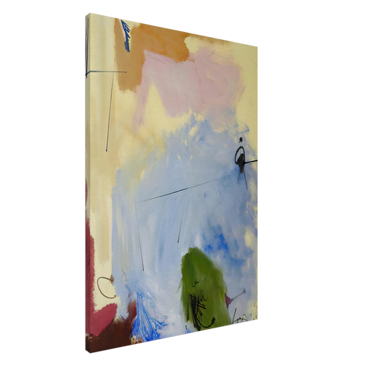 Hassel Smith - At Miss Webb's - 1963 Canvas - 20x30 cm / 8x12 inches-canvas