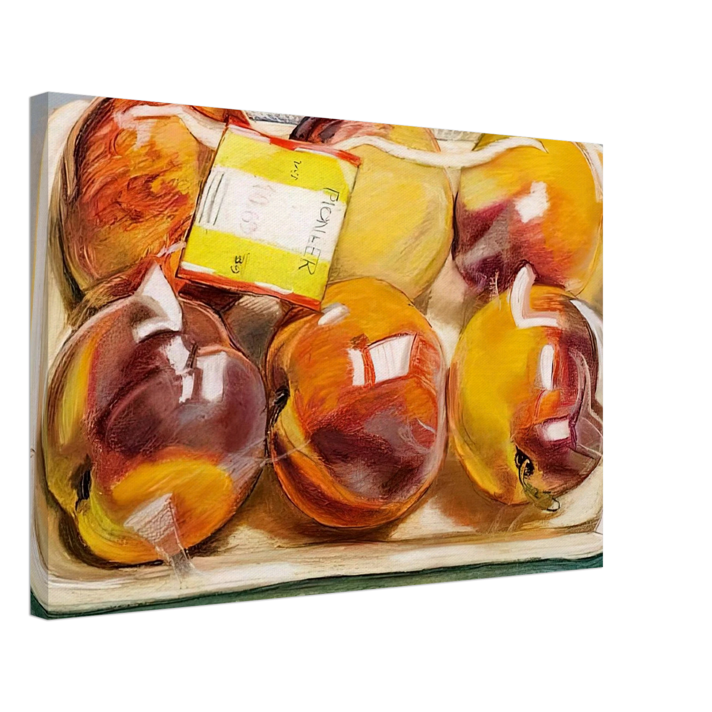 Janet Fish - PEACHES 1971 Canvas - 70x100 cm / 28x40 inches-canvas