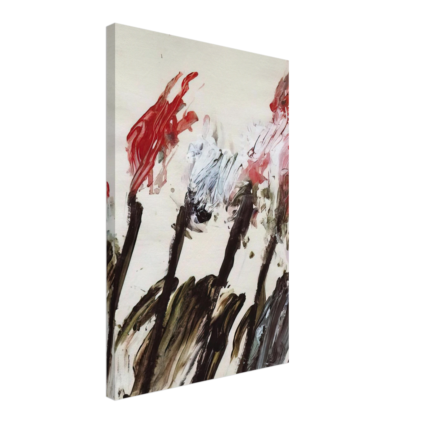 Cy Twombly - Nicola's Irises Canvas - 70x100 cm / 28x40 inches-canvas