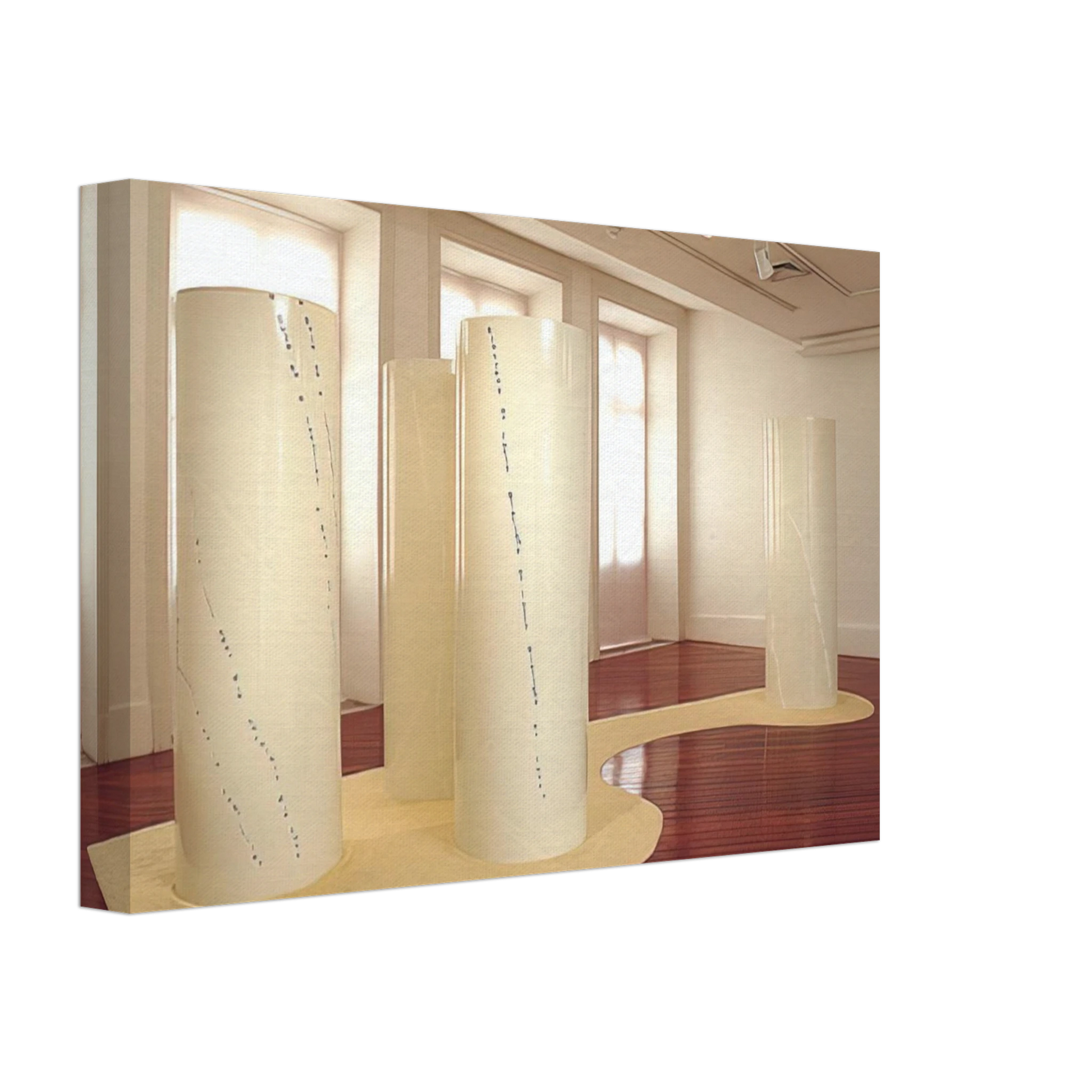 Lygia Pape - Cylinders - 2001 Canvas - 40x60 cm / 16x24 inches-canvas