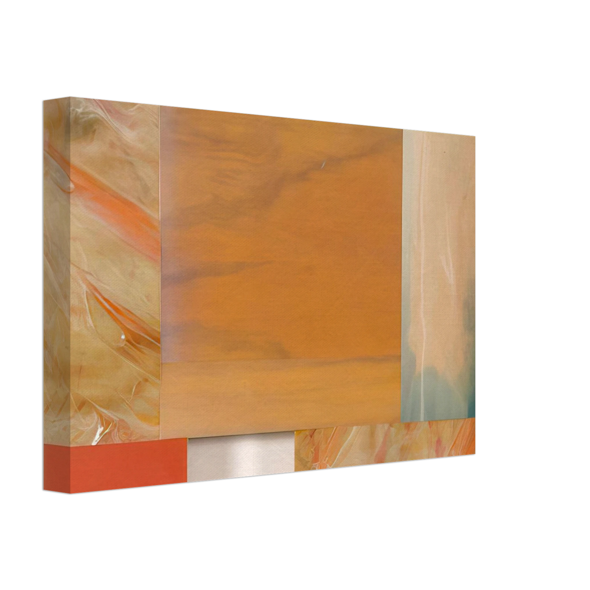 Sam Gilliam - With Orange Canvas - 70x100 cm / 28x40 inches-canvas
