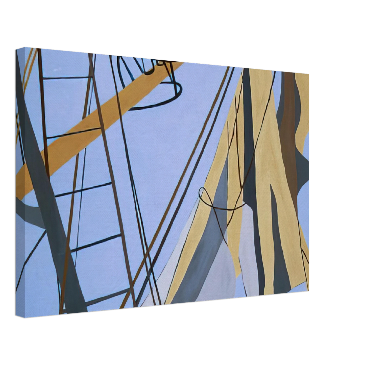 Ralston Crawford - Corpus Christi - 1975 Canvas - 40x60 cm / 16x24 inches-canvas