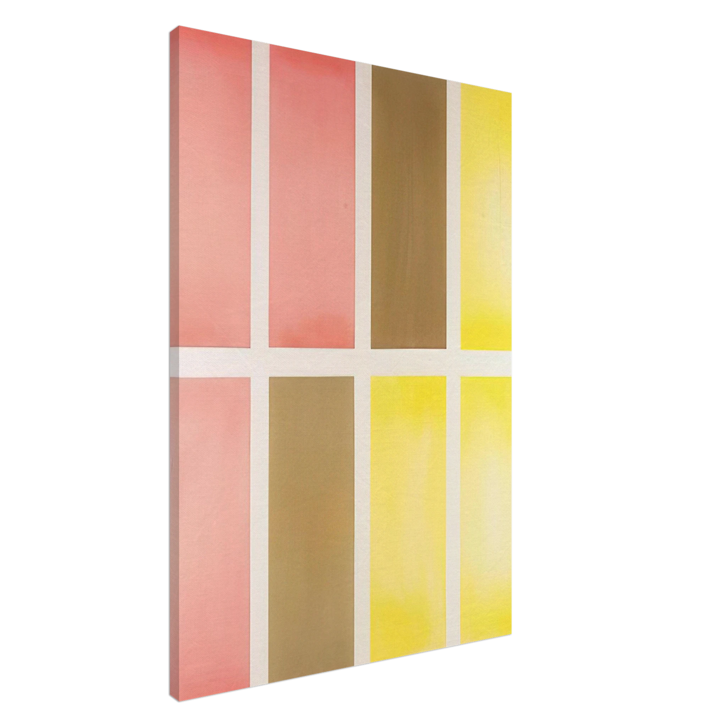 Mark Lancaster - Untitled Red, Brown and Yellow - Abstract Expressionism Canvas - 20x30 cm / 8x12 inches-canvas