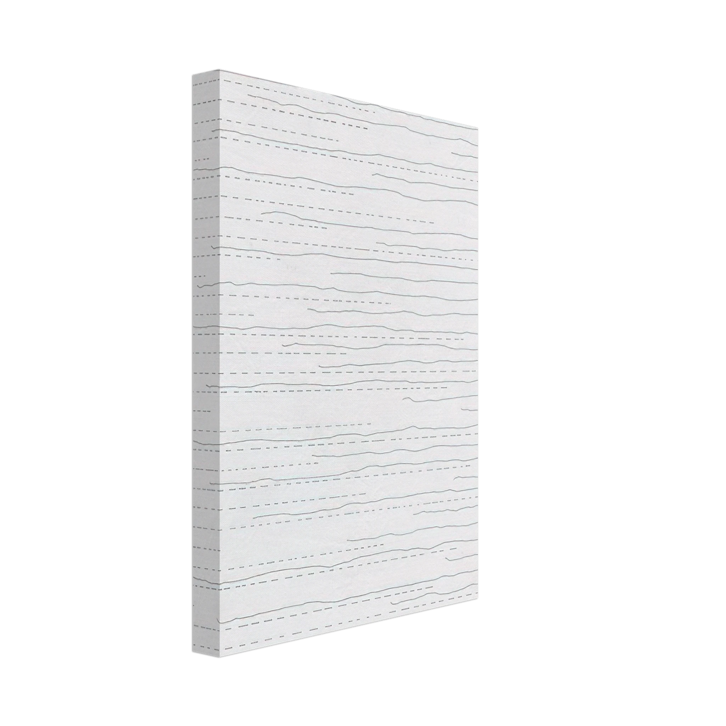 Sol LeWitt - Alternate Not-Straight Lines From the Right Side and Broken Lines From the Left Side of Random Length Canvas - 70x100 cm / 28x40 inches-canvas