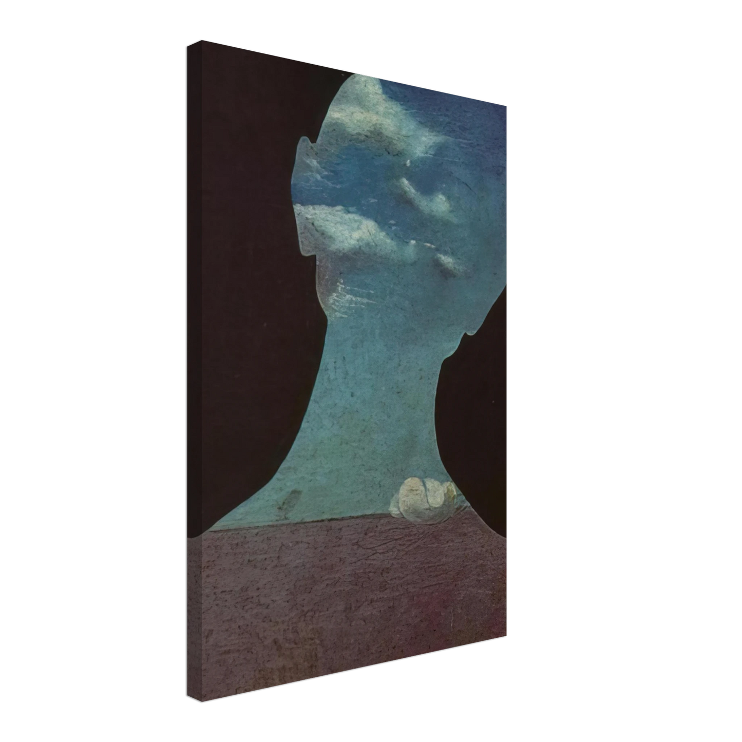 Salvador Dali - MAN WITH HIS HEAD FULL OF CLOUDS Canvas - 40x60 cm / 16x24 inches-canvas