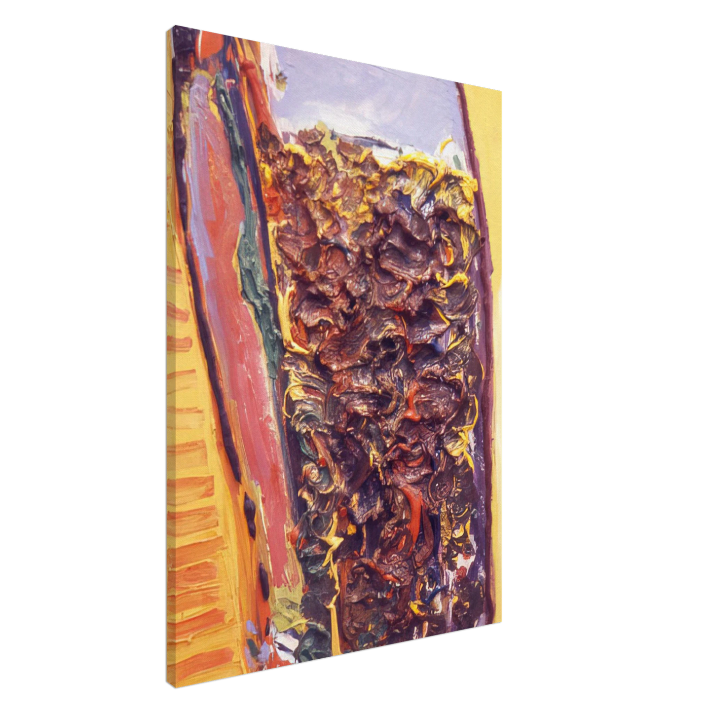 Ronnie Landfield - For Vincent Van Gogh - 1972 Canvas - 20x30 cm / 8x12 inches-canvas