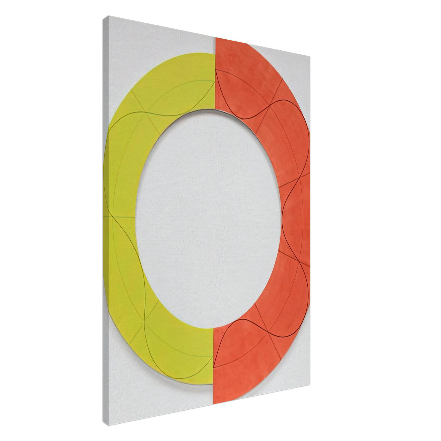 Robert Mangold - SPLIT RING IMAGE 1 2009 Canvas - 20x30 cm / 8x12 inches-canvas