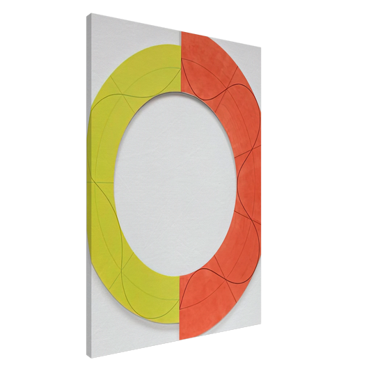 Robert Mangold - SPLIT RING IMAGE 1 2009 Canvas - 20x30 cm / 8x12 inches-canvas