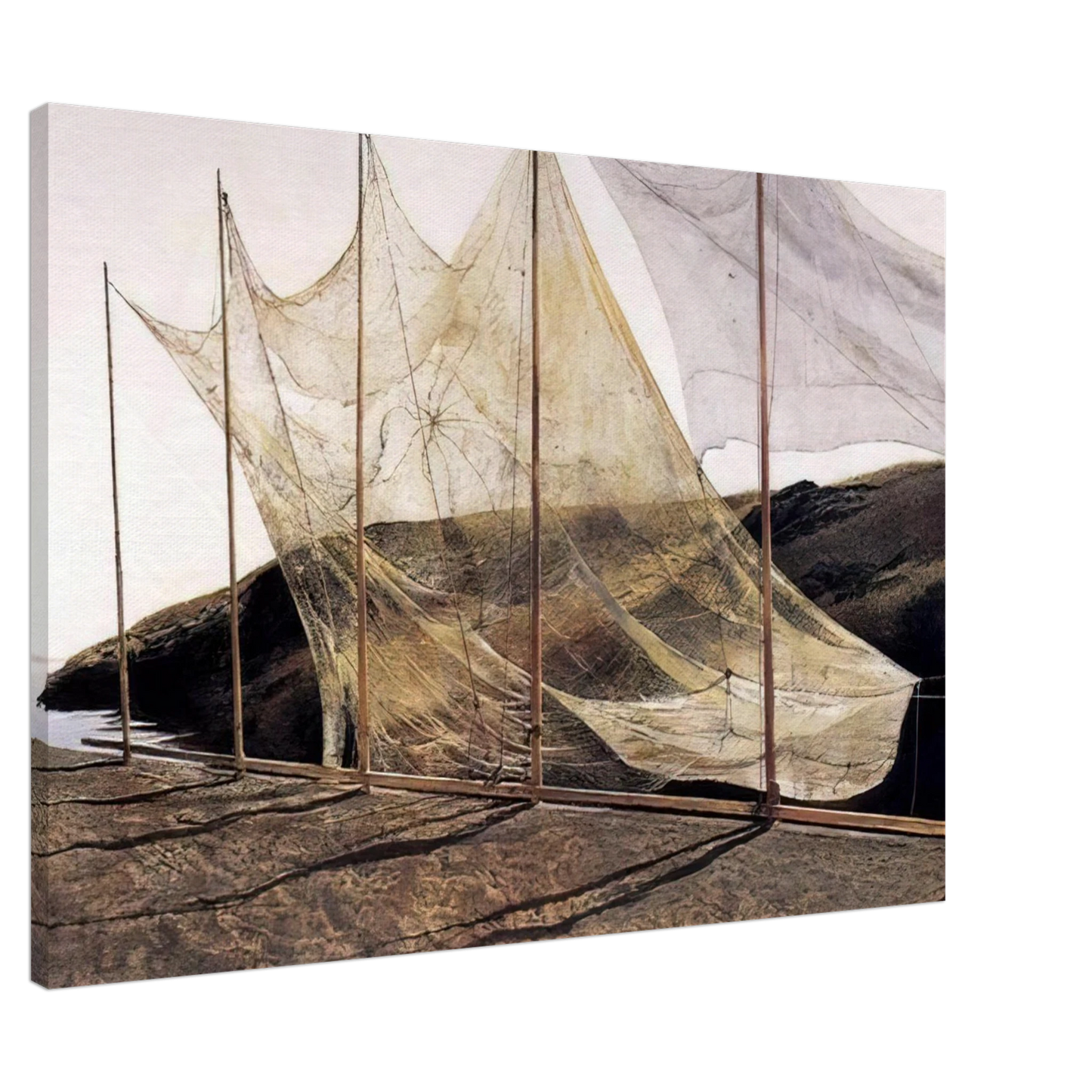 Andrew Wyeth - PENTECOST 1989 Canvas - 20x30 cm / 8x12 inches-canvas