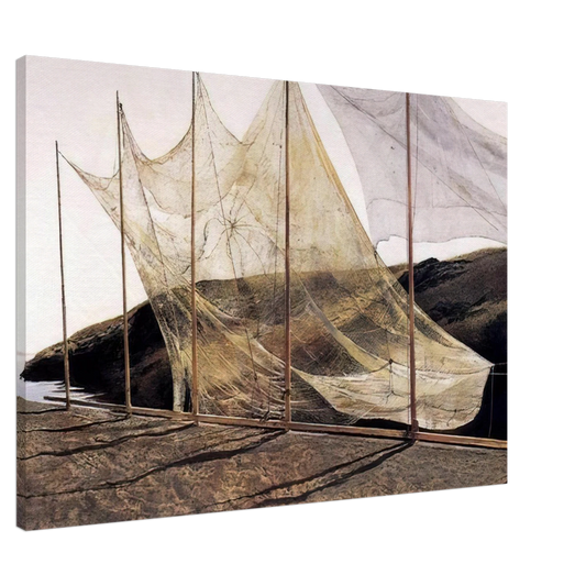 Andrew Wyeth - PENTECOST 1989 Canvas - 20x30 cm / 8x12 inches-canvas