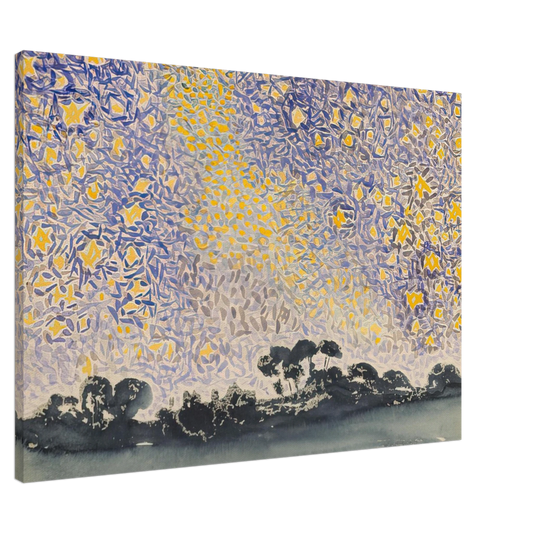 Henri-Edmond Cross - Landscape with Stars Canvas - Default Title-canvas