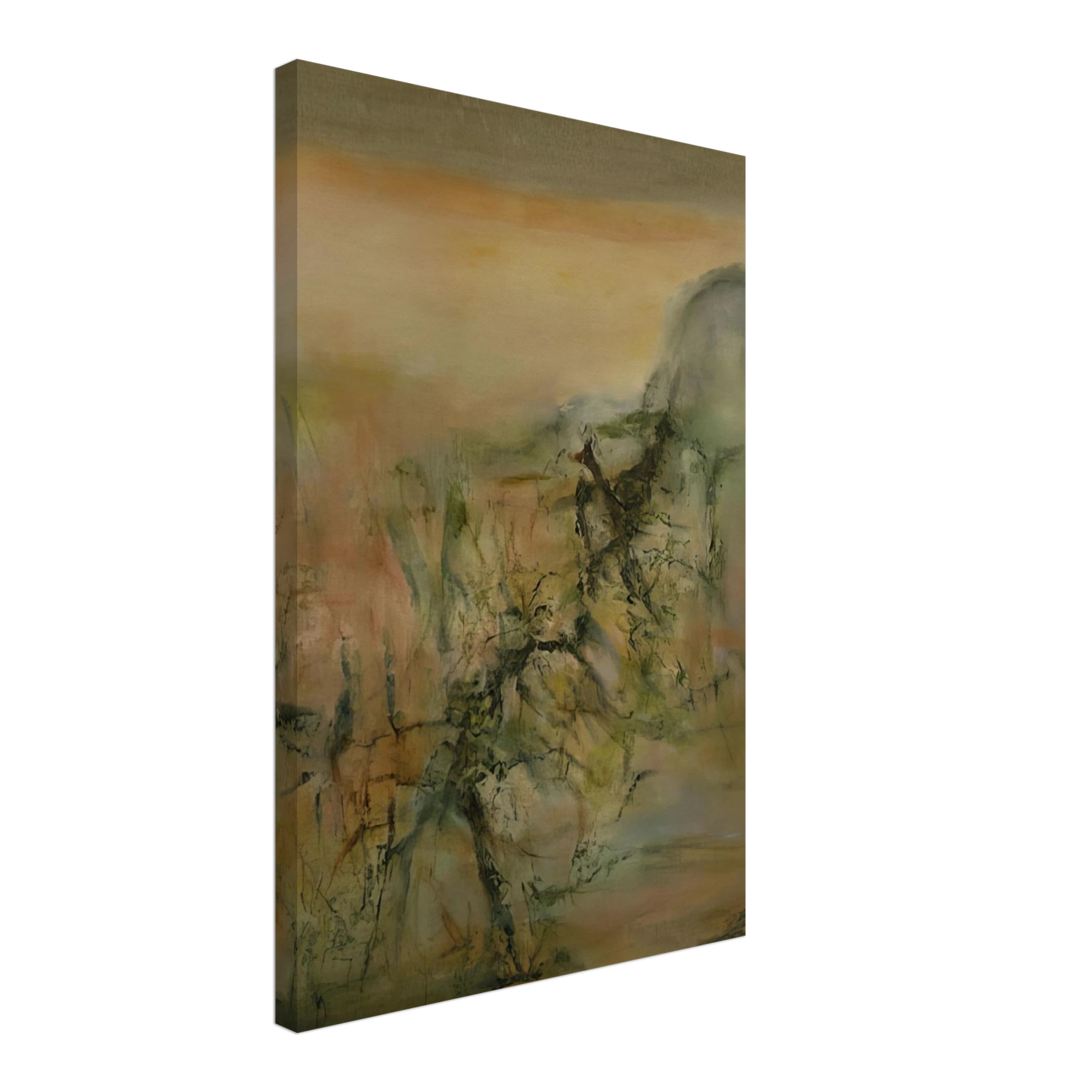 Zao Wou-Ki - 12 12 2000 2000 Canvas - 70x100 cm / 28x40 inches-canvas