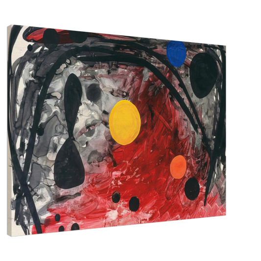 Alexander Calder - UNTITLED 1946 Canvas - 20x30 cm / 8x12 inches-canvas