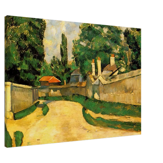 Paul Cezanne - Houses Along a Road Canvas - 20x30 cm / 8x12 inches-canvas