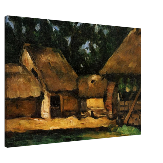 Paul Cezanne - The Oilmill Canvas - 20x30 cm / 8x12 inches-canvas