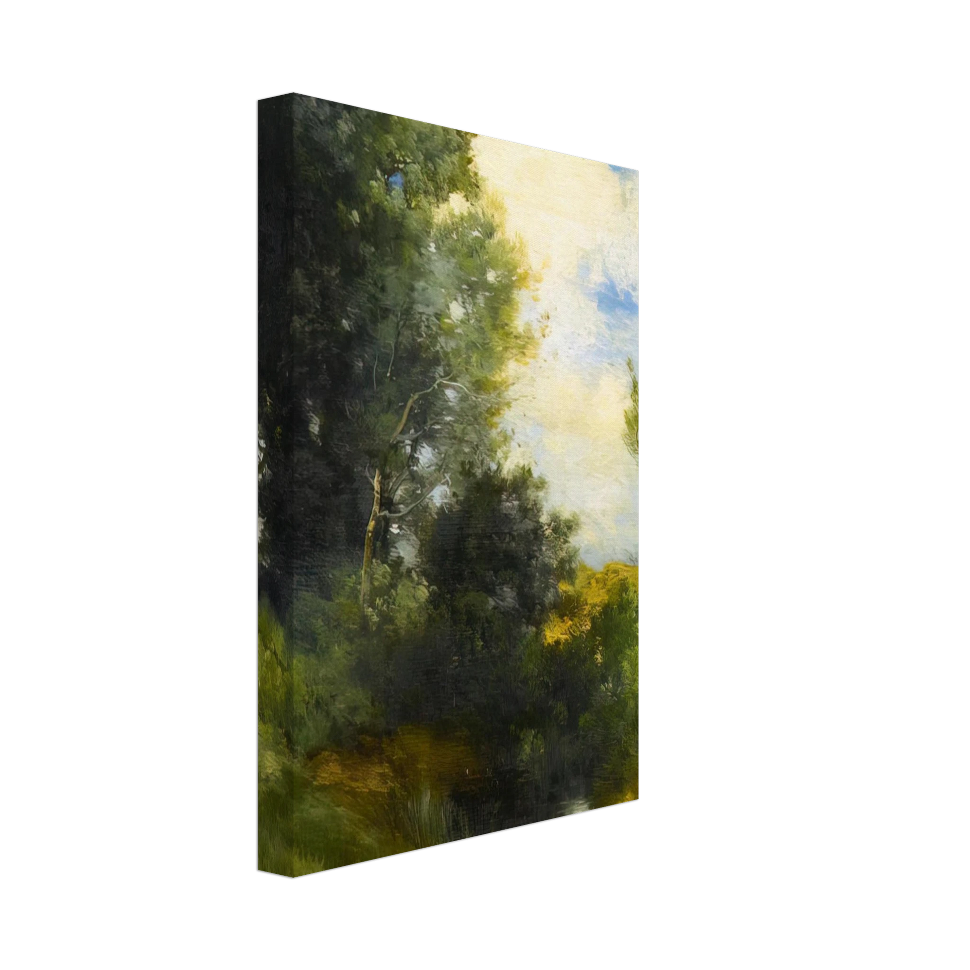 Thomas Moran - A Path Through the Woods Canvas - 40x60 cm / 16x24 inches-canvas