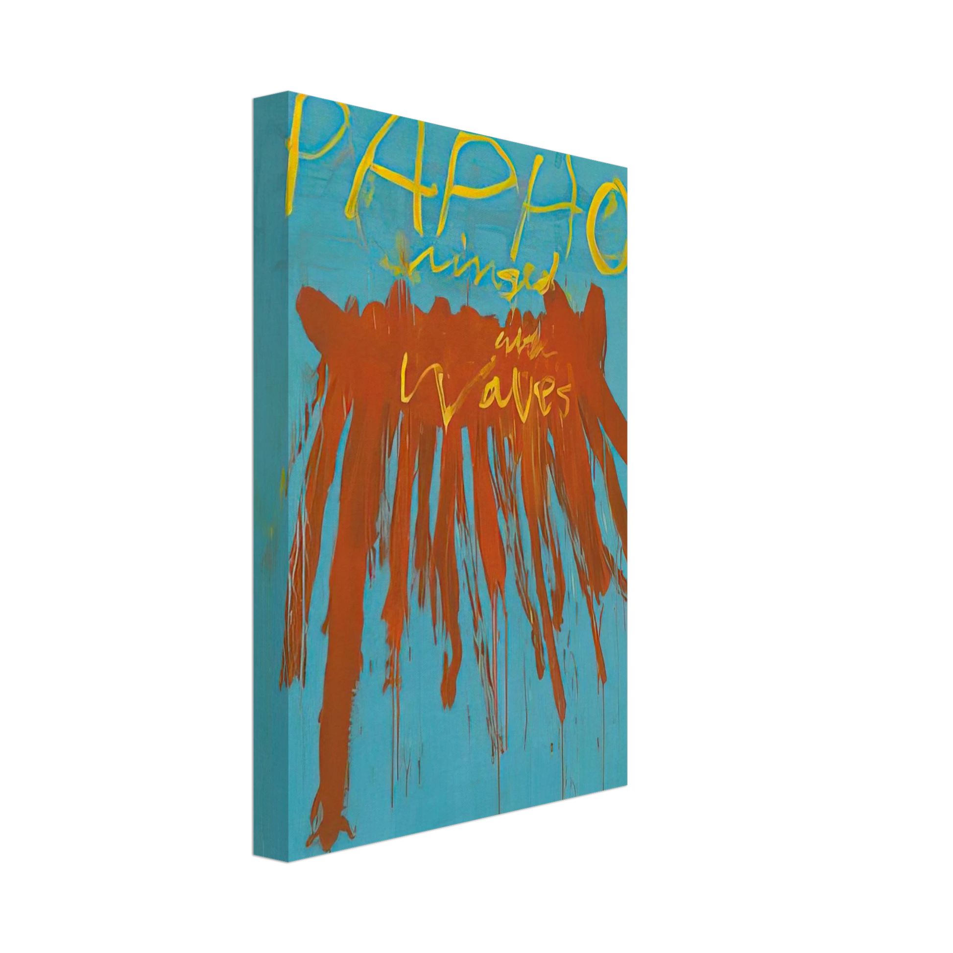 Wall artCy Twombly - Leaving Paphos Ringed With Waves IV Canvas - 40x60 cm / 16x24 inches-canvas