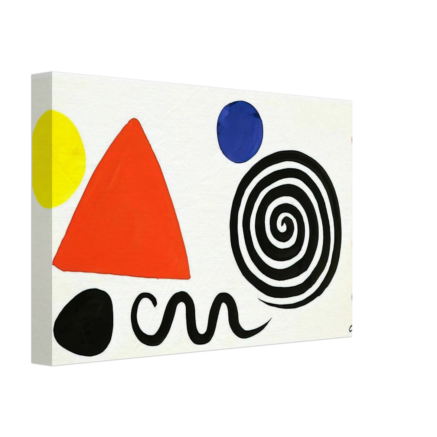 Alexander Calder - ABSTRACTION 1966 Canvas - 40x60 cm / 16x24 inches-canvas