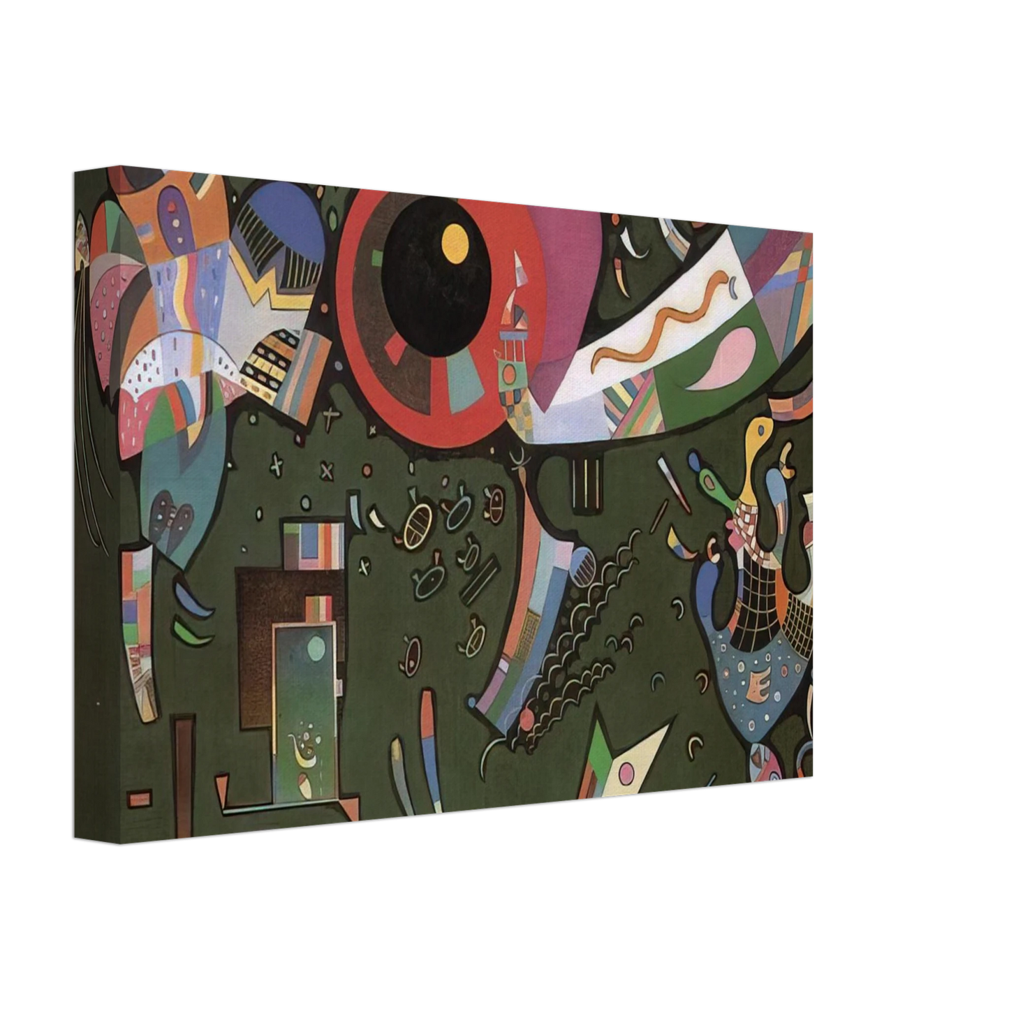 Wassily Kandinsky - AROUND THE CIRCLE 1940 Canvas - 70x100 cm / 28x40 inches-canvas