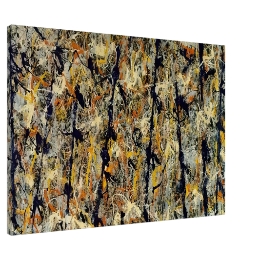 Jackson Pollock - BLUE POLES NUMBER 11 1952 1 Canvas - 20x30 cm / 8x12 inches-canvas