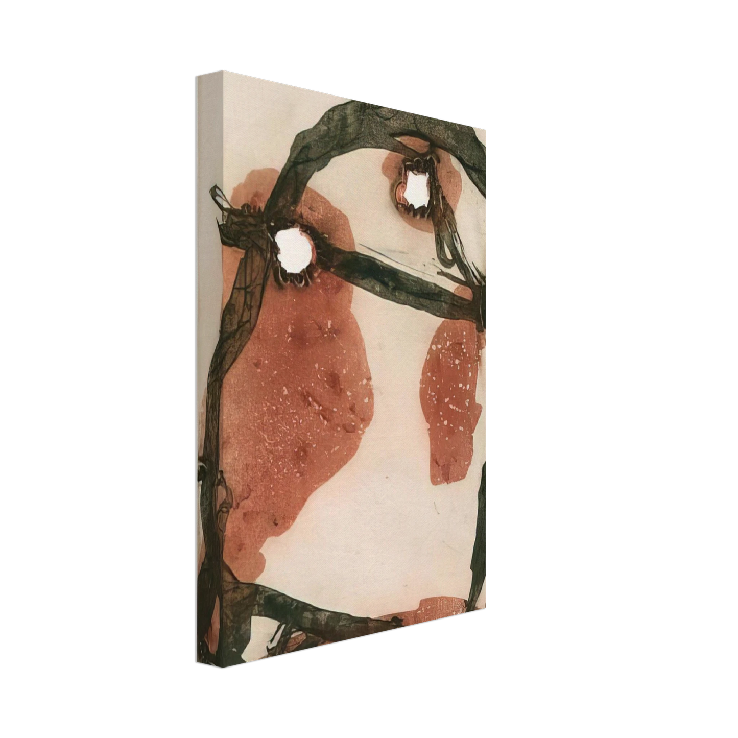 Emil Schumacher - 11975 - 1975 Canvas - 40x60 cm / 16x24 inches-canvas