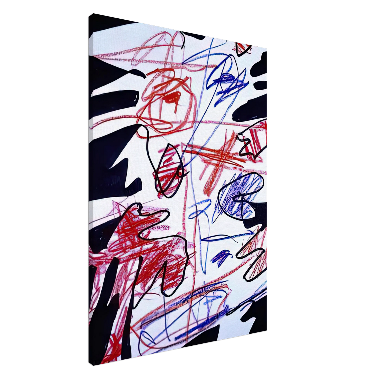 Jean Dubuffet - ACTIVATION XLVII Canvas - 20x30 cm / 8x12 inches-canvas