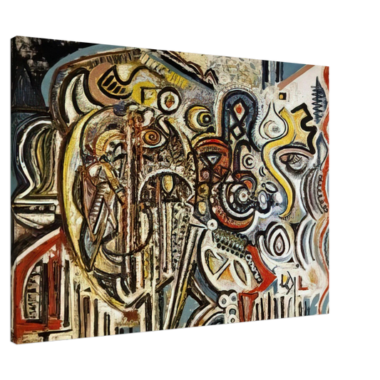 Richard Pousette-Dart - Portrait of Pegeen Canvas - 20x30 cm / 8x12 inches-canvas