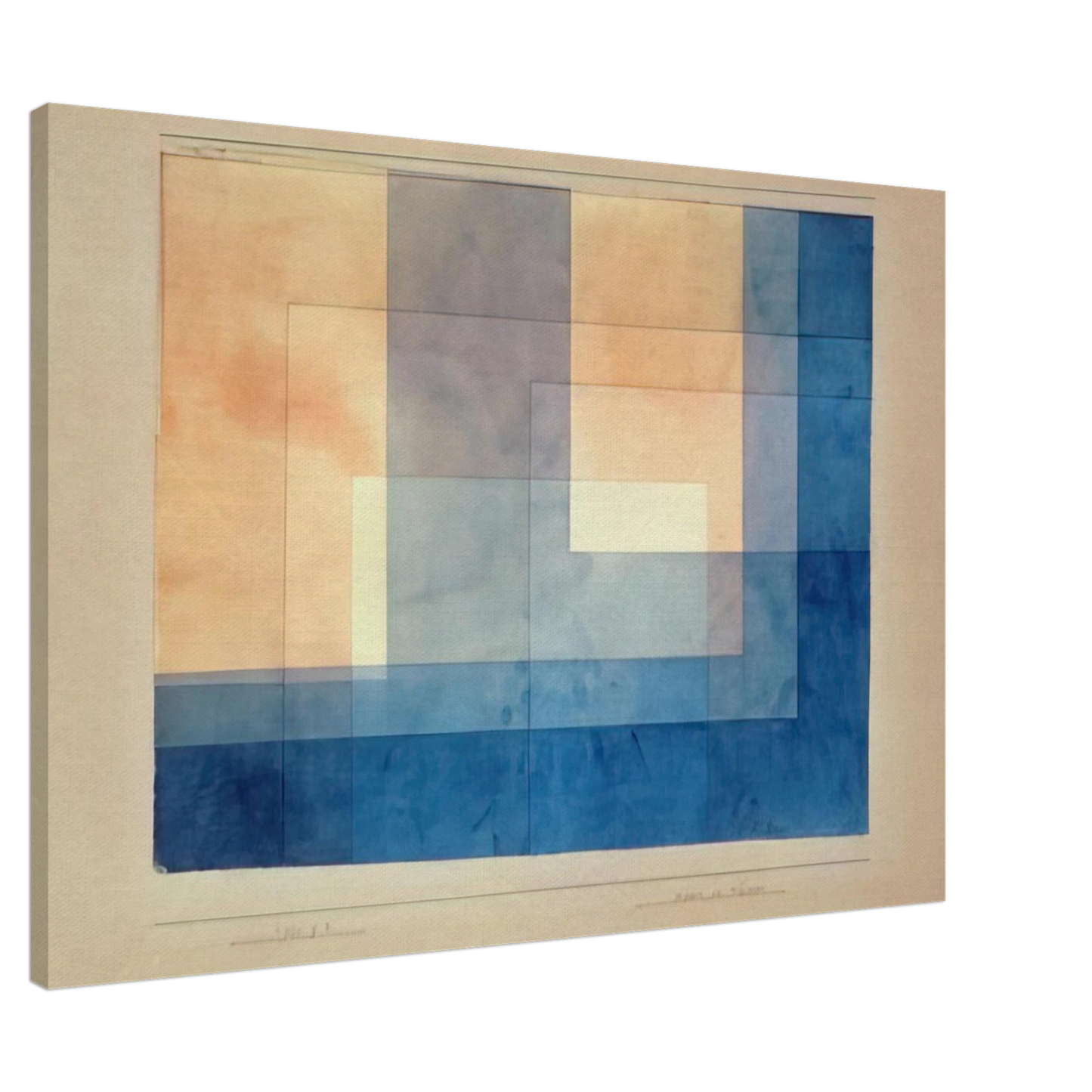 Paul Klee - HOUSE ON THE WATER 1930 Canvas - 20x30 cm / 8x12 inches-canvas