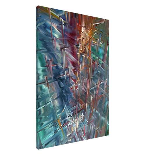 Konrad Zuse - Calculating Space Canvas - 20x30 cm / 8x12 inches-canvas