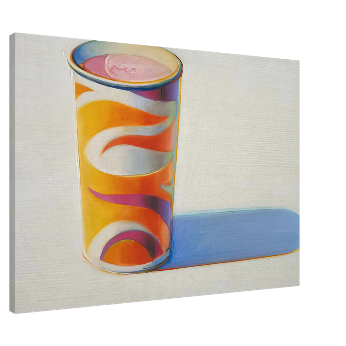Wayne Thiebaud - Drink Cup - 1972 Canvas - 20x30 cm / 8x12 inches-canvas