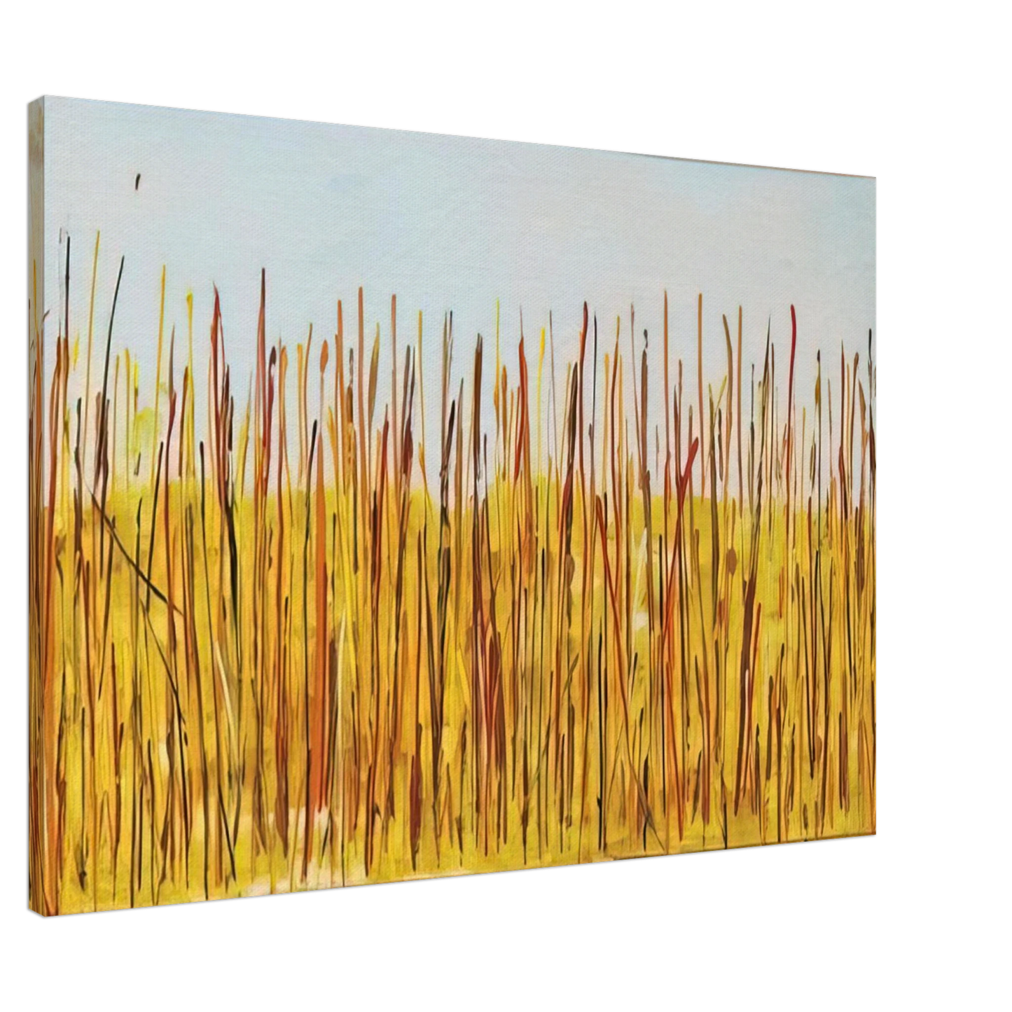 Mario Schifano - Campo di grano - 1984 Canvas - 20x30 cm / 8x12 inches-canvas