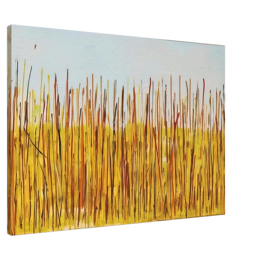 Mario Schifano - Campo di grano - 1984 Canvas - 20x30 cm / 8x12 inches-canvas