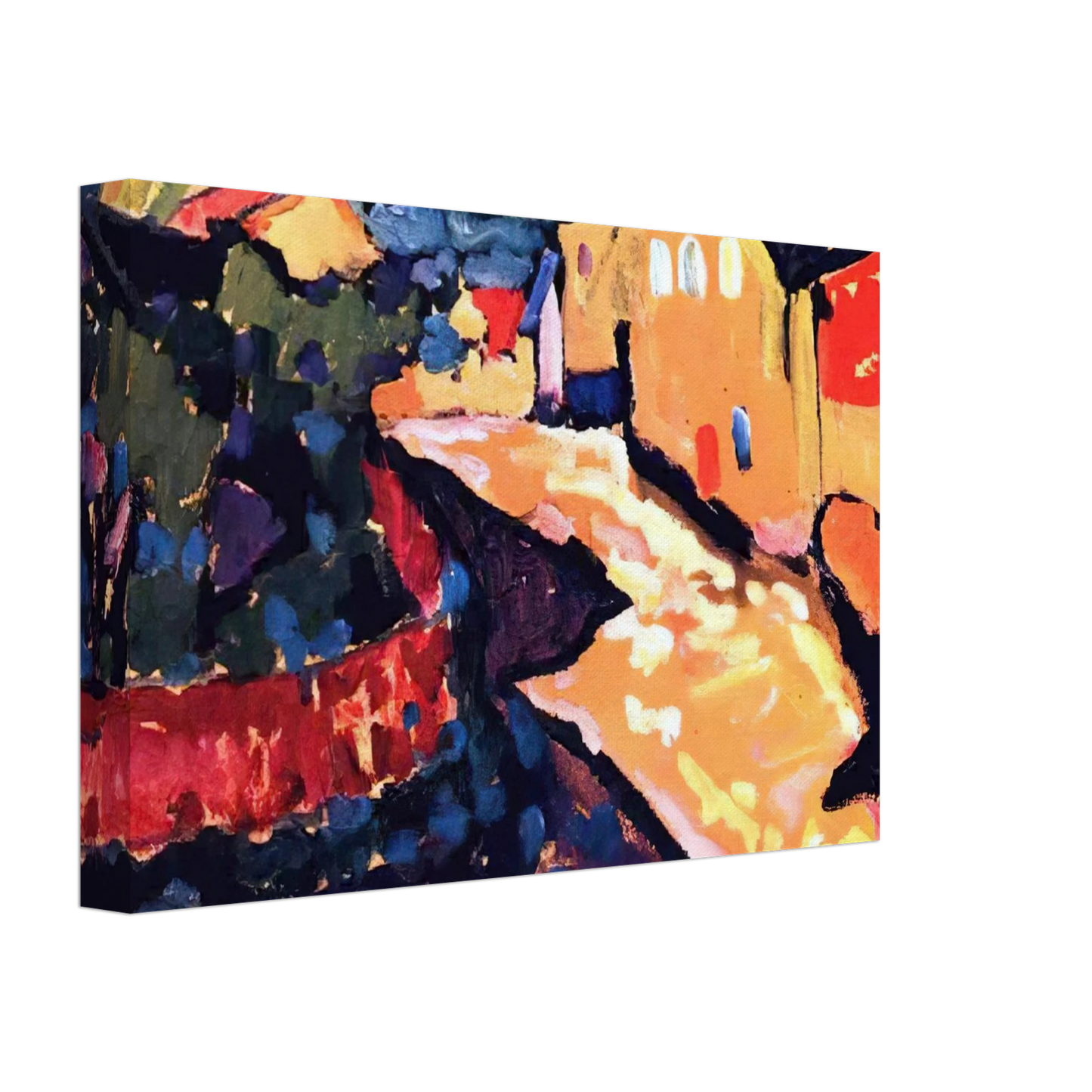 Wassily Kandinsky - MURNAU WITH RAINBOW 1909 Canvas - 70x100 cm / 28x40 inches-canvas