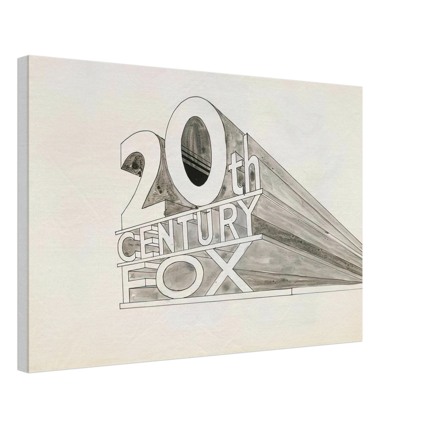 Edward Ruscha - TRADEMARK STUDY 5 1962 Canvas - 40x60 cm / 16x24 inches-canvas