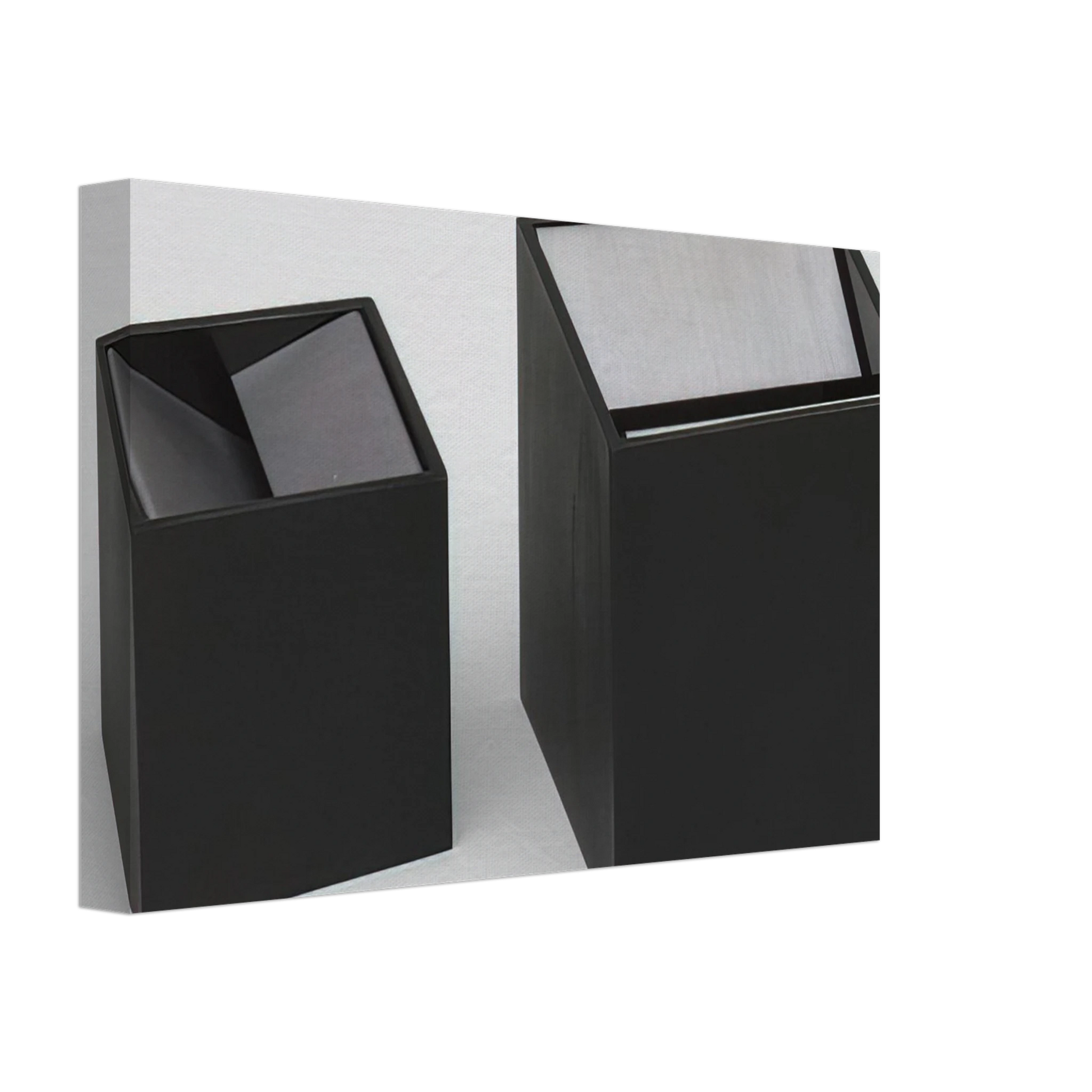 Bruno Munari - Cubo Ashtray design - 1957 Canvas - 70x100 cm / 28x40 inches-canvas