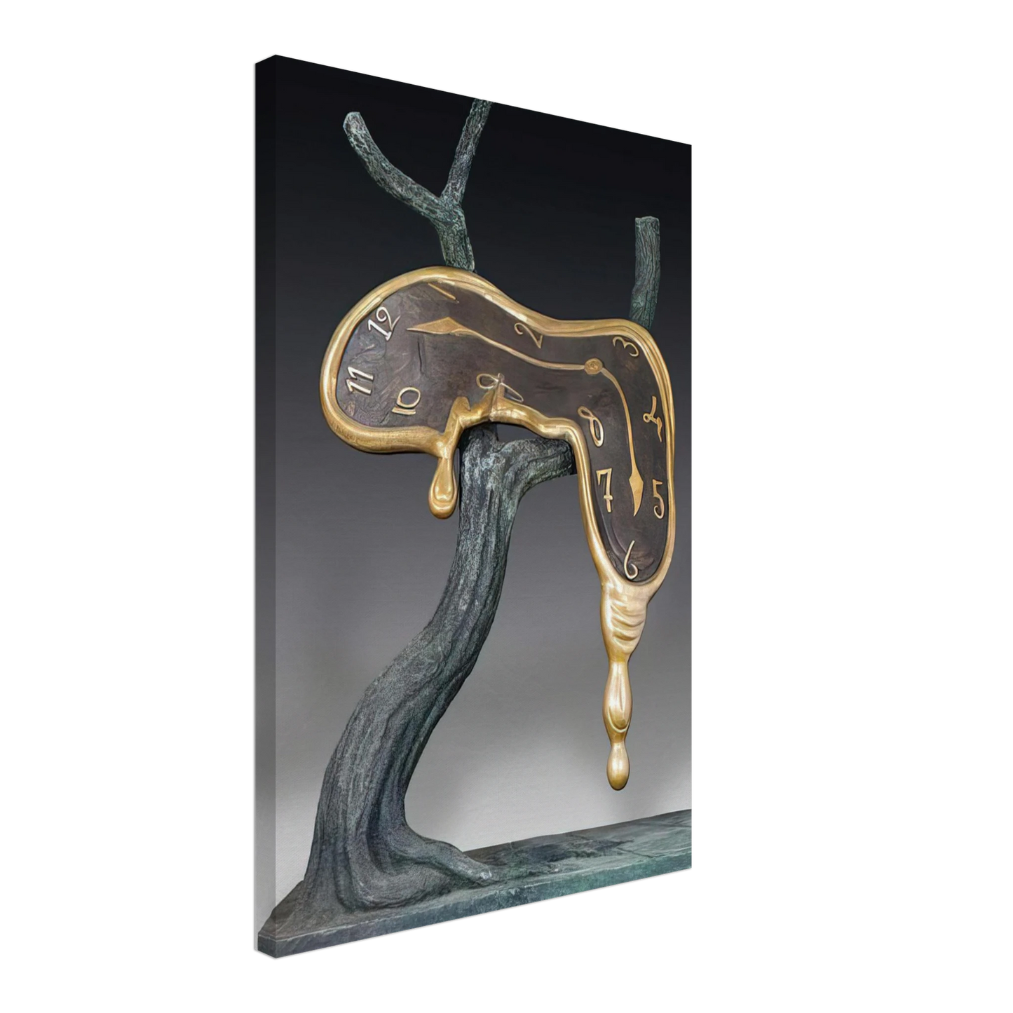 Salvador Dali - PROFILE OF TIME 1984 Canvas - 70x100 cm / 28x40 inches-canvas