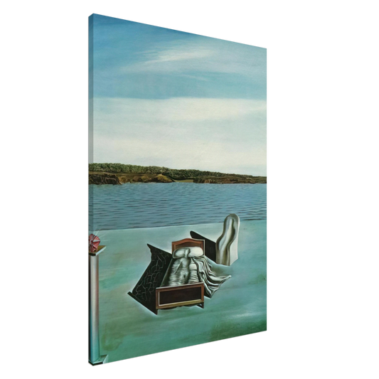 Salvador Dali - SURREALIST COMPOSITION WITH INVISIBLE FIGURES Canvas - 20x30 cm / 8x12 inches-canvas