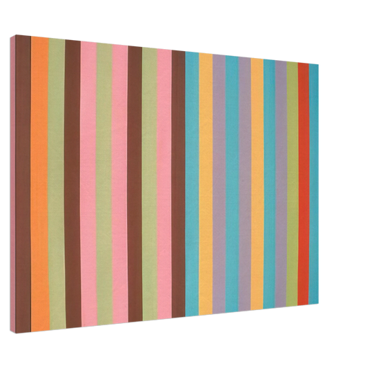 Gene Davis - Boudoir Painting - 1965 Canvas - 20x30 cm / 8x12 inches-canvas