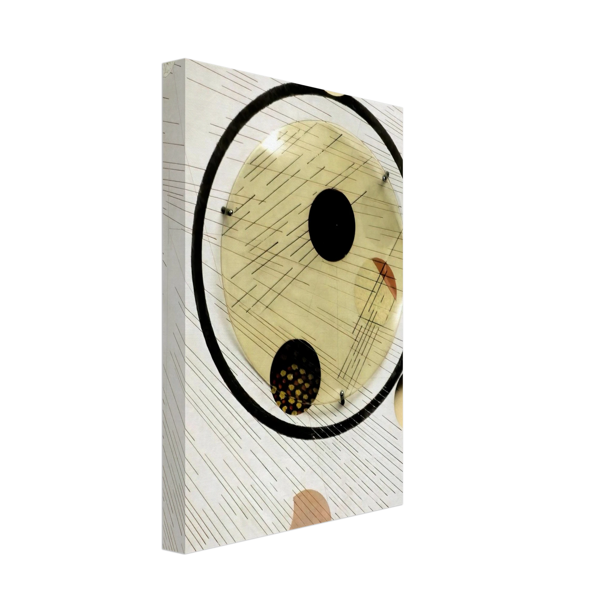 Laszlo Moholy-Nagy - Space Modulator Experiment, Aluminum 5 Canvas - 40x60 cm / 16x24 inches-canvas
