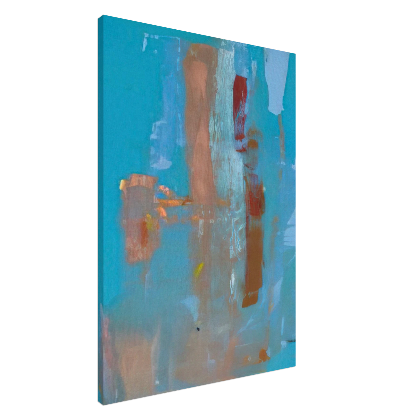 Helen Frankenthaler - In on Blue - 1976 Canvas - 20x30 cm / 8x12 inches-canvas