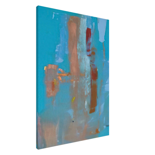 Helen Frankenthaler - In on Blue - 1976 Canvas - 20x30 cm / 8x12 inches-canvas