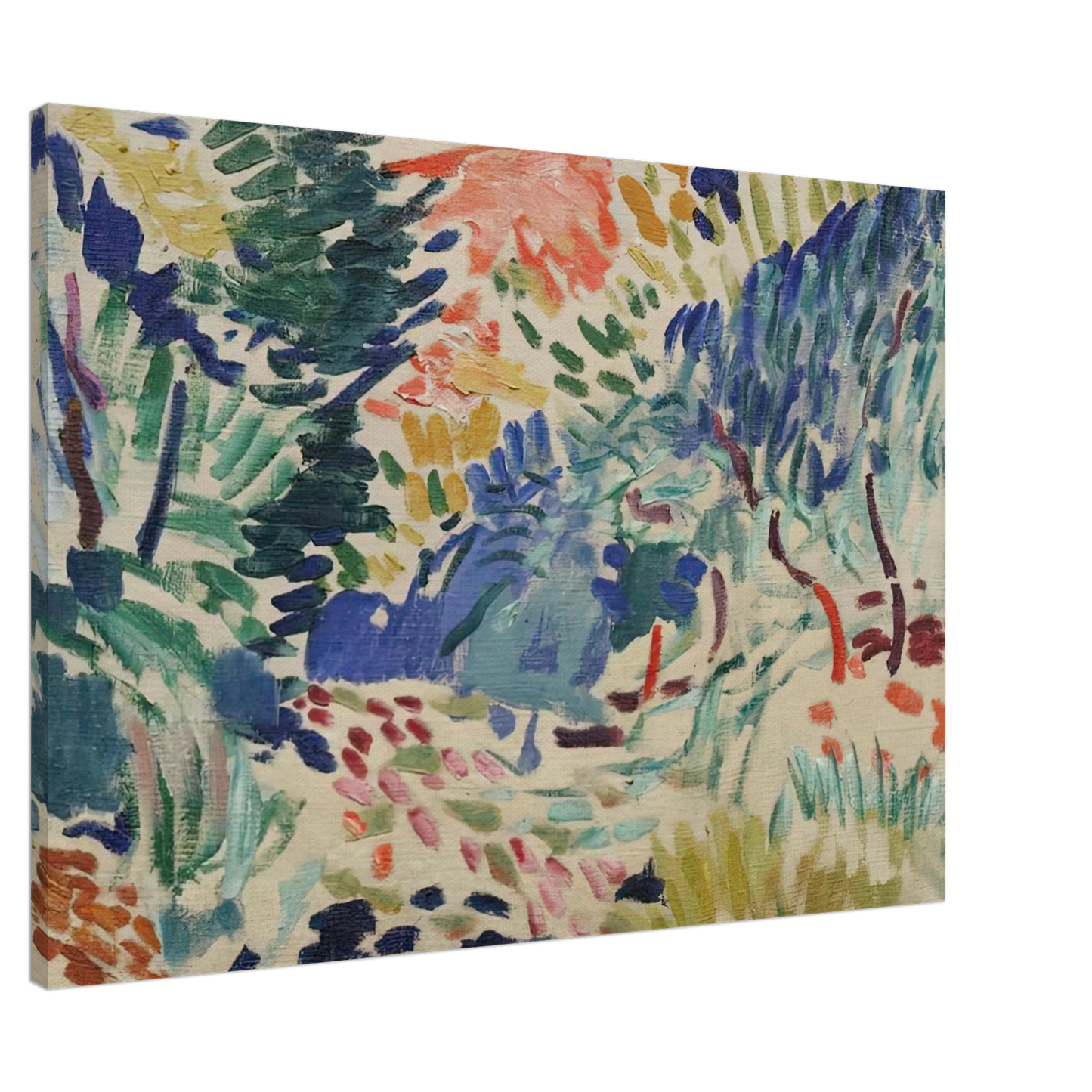 Henri Matisse - LANDSCAPE AT COLLIOURE 1905 Canvas - 20x30 cm / 8x12 inches-canvas