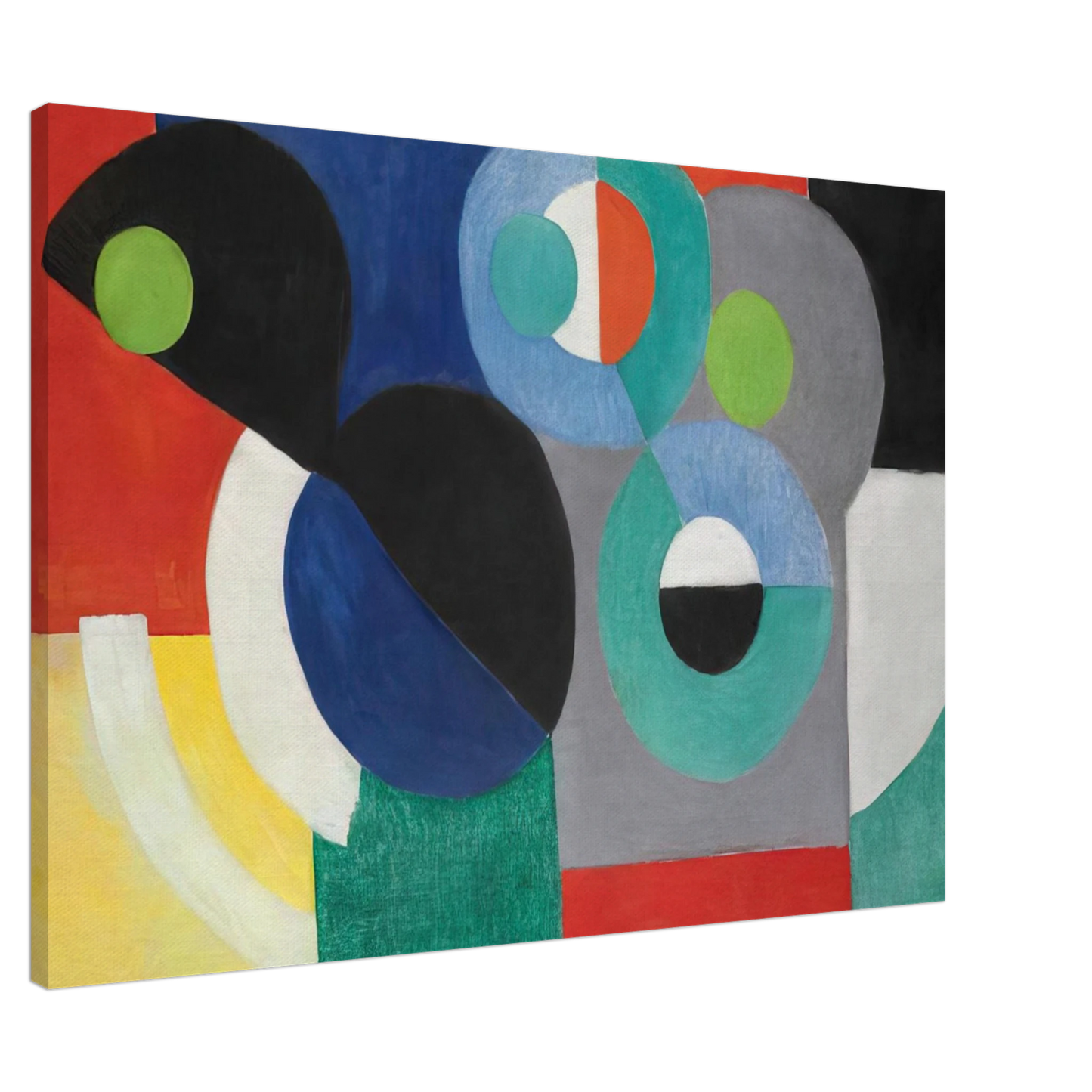 Sonia Delaunay - RYTHME COLORE Canvas - 20x30 cm / 8x12 inches-canvas