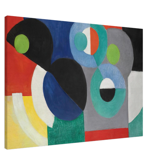 Sonia Delaunay - RYTHME COLORE Canvas - 20x30 cm / 8x12 inches-canvas