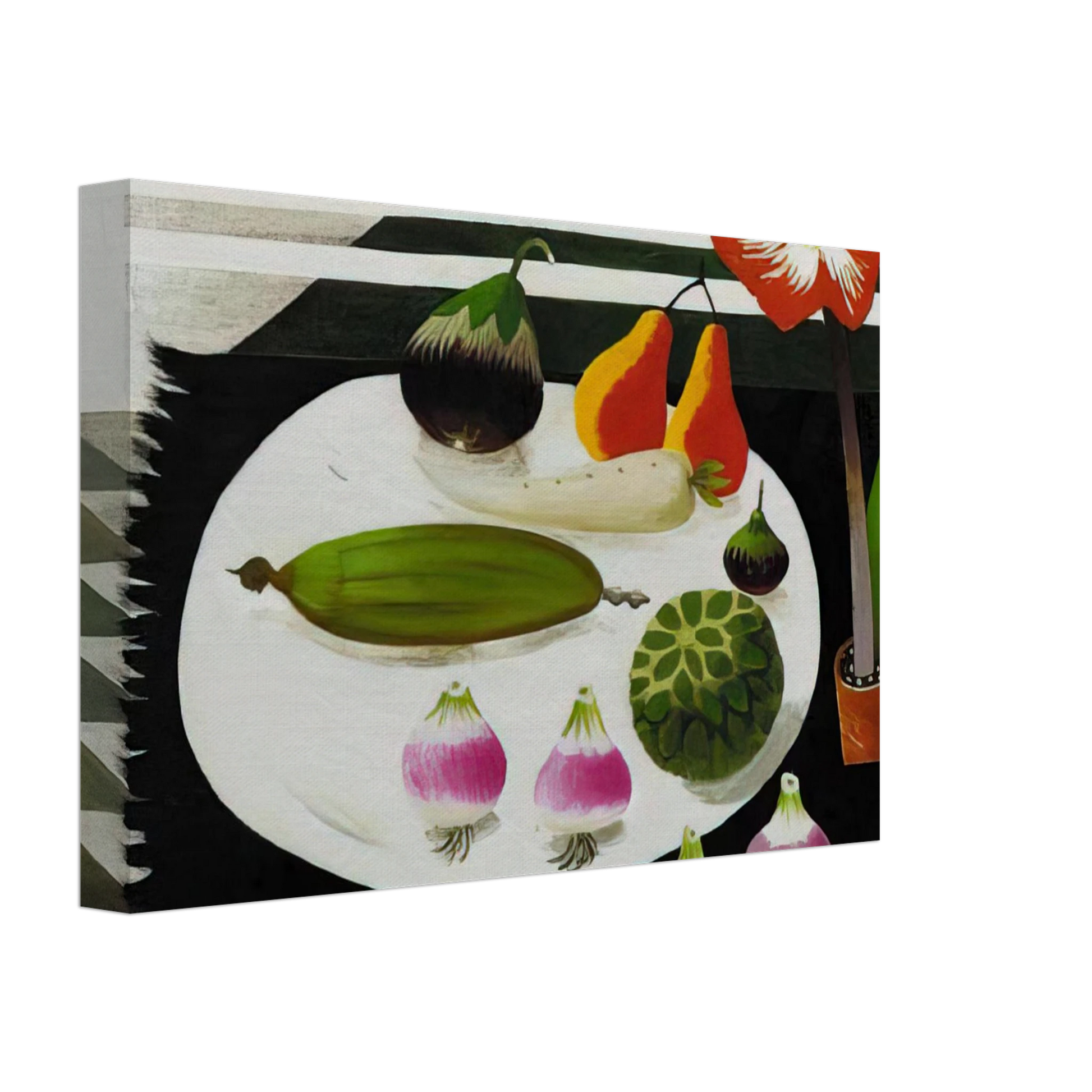Mary Fedden - Still life with pears and onions - 1992 Canvas - 70x100 cm / 28x40 inches-canvas