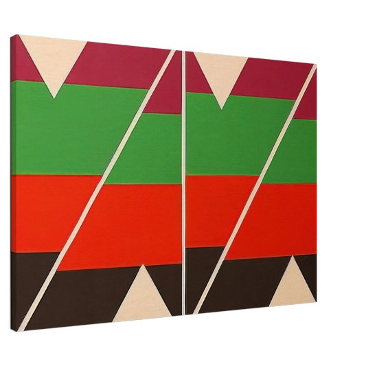 Larry Zox - Scissors Jack - 1974 Canvas - 20x30 cm / 8x12 inches-canvas