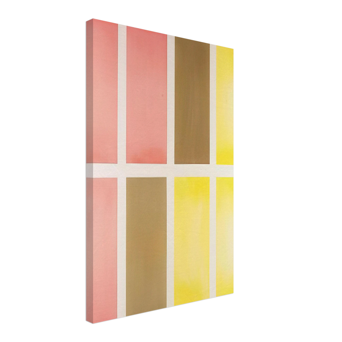 Mark Lancaster - Untitled Red, Brown and Yellow - Abstract Expressionism Canvas - 40x60 cm / 16x24 inches-canvas