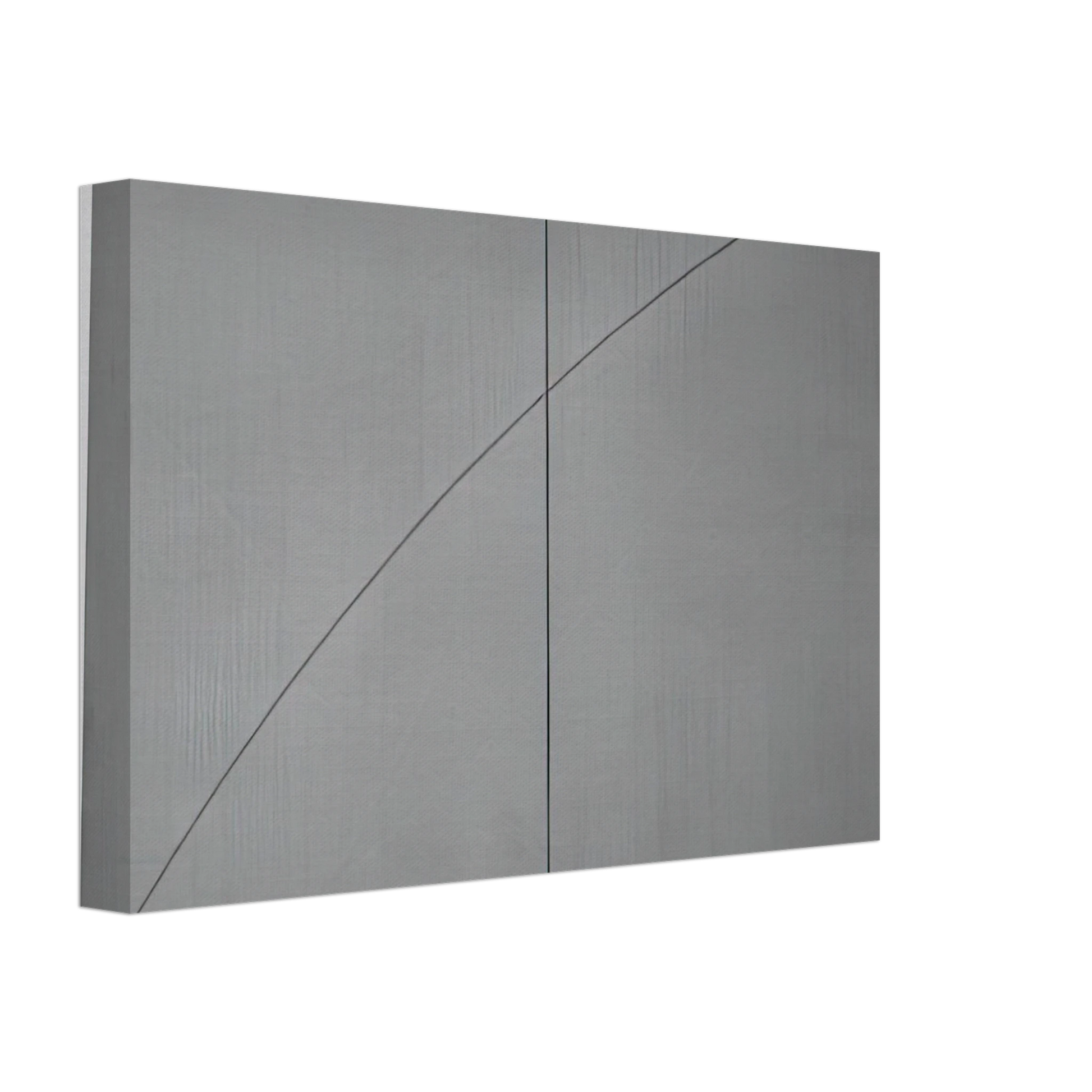 Robert Mangold - A CURVED LINE WITHIN TWO DISTORTED RECTANGLES 1978 Canvas - 70x100 cm / 28x40 inches-canvas