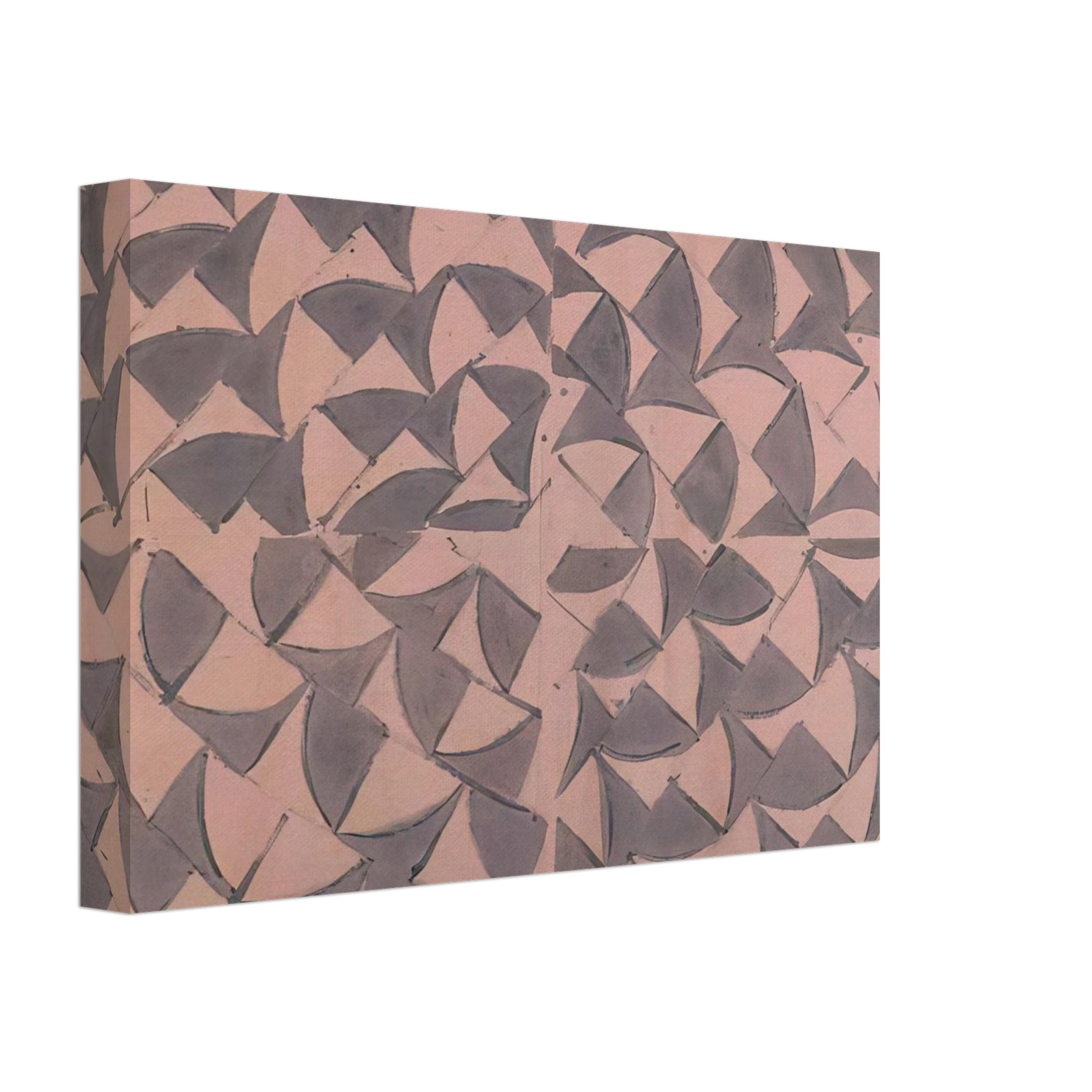 Carla Accardi - Rosa grigio grande - 1973 Canvas - 70x100 cm / 28x40 inches-canvas